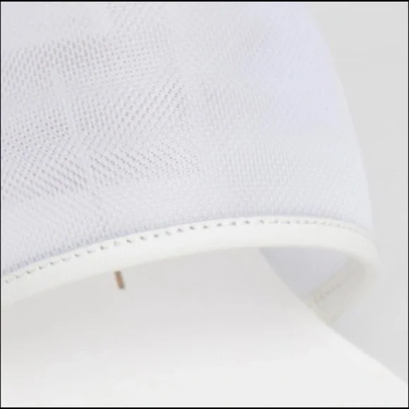 Dolce Vita White Mesh Round Block Heel Sandals - Picture 8 of 13